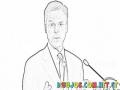 Jon Hunstman Candidato Republicano Para Presidente De Los EEUU En Dibujo Para Colorear Y Pintar