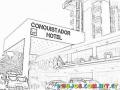 Hotel Conqustador Rama Hotel De Guatemala Para Colorear Y Pintar