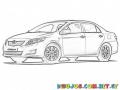 Toyota Corolla 2012 Para Pintar Y Colorear
