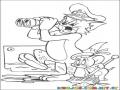 Colorear de Marineros a Tom y Jerry