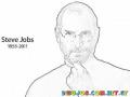 Dibujo De Steve Jobs Fundador De Apple Quien Murio El 5 De Octubre Del 2011