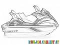 Dibujo De Moto De Agua Yamaha Para Pintar Y Colorear Waverunner Online