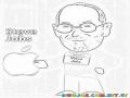 Steve Jobs En Caricatura Para Pintar Y Colorear