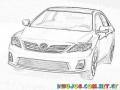 Dibujo Del Toyota Corolla 2012 Para Pintar Y Colorear Online