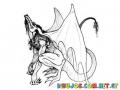 Dibujo De Dragon Volador Para Pintar Y Colorear