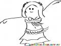 Dibujo De Bailarina De Belly Dance Bellydancer Para Pintar Y Colorear