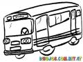 Dibujo De Un Bus Escolar Para Pintar Y Colorear
