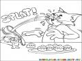 Dibujo para Pintar a Tom y Jerry