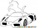 Dibujo De Carro Ferrari Para Colorear Y Pintar