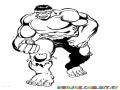 Dibujo El Incrible Hulk Para Pintar Y Colorear