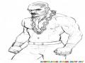 Dibujo De Quinton Rampage Jackson Luchador De Mma Para Pintar Y Colorear