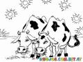 Vacas Para Pintar Y Colorear
