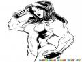 Dibujo De Shehulk Mujer Fuerte Y Musculosa Para Pintar Y Colorear A She Hulk Shehulck