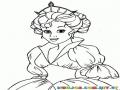 Dibujo De Princesa Con Diadema Para Colorear