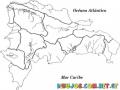 Mapa De Los Rios De La Republica Dominicana Para Pintar Y Colorear A La Rep Dominicana