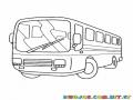 Dibujo De Camioneta Urbana Bus Urbano Autobus Urbano Para Colorear