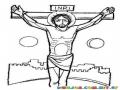 Dibujo De CRISTO Crucificado Para Pintar Y Colorear