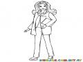 Dibujo De Princesa Doctora Para Pintar Y Colorear A Barbie Con Estetoscopio Y Traje De Medico