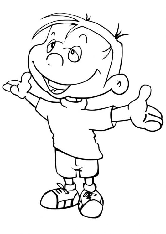 nino colorear
