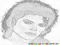 Retrato De Michael Jackson Para Pintar Y Colorear