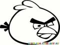 Dibujo Del Pajaro De Angry Birds De Rio Para Pintar Y Colorear Logo Del Juego De Pajaros Enojados