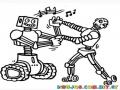 Dibujo De Robots Bailando Para Pintar Y Colorear