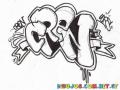 Dibujo De Grafiti De Cholos Para Colorear Grafitis Pintados En La Pared
