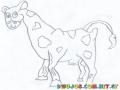Dibujo De Leona Con Cuerpo De Vaca Para Pintar Y Colorear