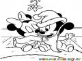 Dibujo De Mimi Y Mickey Mouse De Pequenos Para Pintar Y Colorear