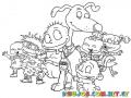 Dibujo De Los Personajes De Los Rugrats Para Pintar Y Colorear