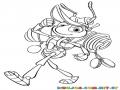 Dibujo De Hormiga Con Mochila Para Pintar Y Colorear Hormiga Exploradora