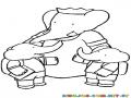 Dibujo Del Rey Elefante Con Sus Dos Hijos Para Pintar Y Colorear