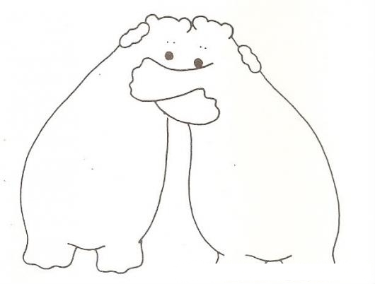Abrazo De Oso Para Pintar Y Colorear Osos Dandose Un Abrazo | COLOREAR ...
