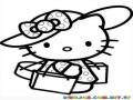 Hello Kitty De Viaje Para Pintar Y Colorear A Hellokitty De Shopping Haciendo Compras En Miami