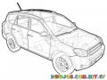 Dibujo De Toyota Rav4 Para Pintar Y Colorear