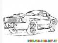 Dibujo Del Shelby Mustang Gt500 ELEONOR De 60 Segundos Para Pintar Y Colorear Carro De Nicolas Cage