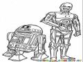 Robots De Starwars Para Pintar Y Colorear A Los Robots De La Guerra De Las Estrellas