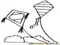 Dibujo De Barriletes Volando Barriletes Para Pintar Y Colorear 2 barriletes