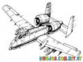 Dibujo De Avion Bombardero Para Pintar Y Colorear Avion Militar De Guerra