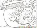 Dibujo De Lavada De Dientes Para Pintar Y Colorear Caries Y Placa Bacteriana