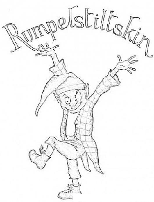 Rumpelstiltskin Dibujo Para Pintar Y Colorear Al Duende De