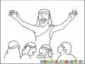 Dibujo De Jesus Hablandole A Sus Discipulos Para Pintar Y Colorear Dicipulos De Jesus Disipulos De DIOS