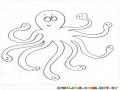 Dibujo De Pulpito Para Pintar Y Colorear Octopus