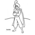 Dibujo para colorear Colorea A Aladino