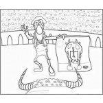 Dibujo para colorear Dibujo De Un Torero Para Pintar Y Colorear