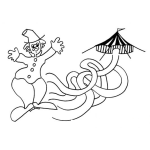 Dibujo para colorear Laberinto Del Payaso Y El Circo
