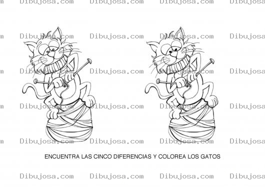 Dibujo para colorear Encuentra La Diferencia En Estos Dibujos