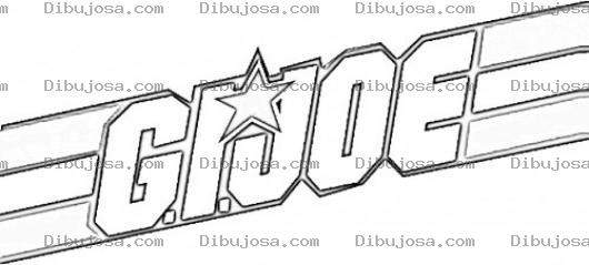 Dibujo para colorear G.I.JOE Logo Coloring Page