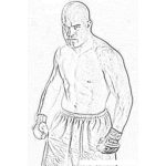 Dibujo para colorear Tito Ortiz Mma Fighter Coloring Page