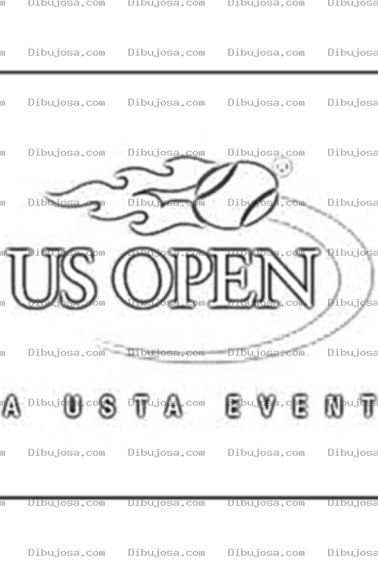 Dibujo para colorear Usopen Colorin Page Para Imprimir Y Colorear Logo Del Us Open